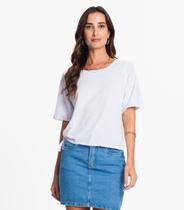 Blusa Infinita Cor Meia Malha Branco