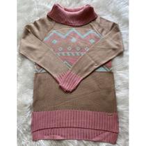 Blusa jacar com gola mulet