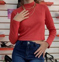 Blusa Jacquard Cropped Blusa Jacquard Cropped