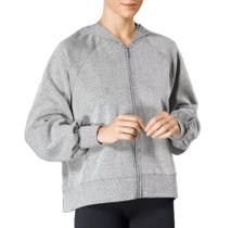 Blusa Jaqueta com zíper e capuz feminina Lupo