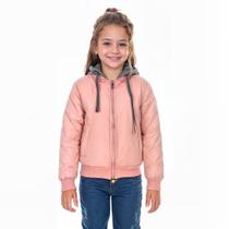 Blusa Jaqueta Infantil Com Capuz Fixo De Tecido 0652 Blusa Jaqueta Infantil Com Capuz Fixo De Tecido 0652