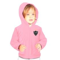 Blusa Jaqueta Rosa Atlético MG Infantil Juvenil Plush Blusa Jaqueta Rosa Atlético MG Infantil Juvenil Plush