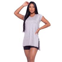 Blusa Ju Fitness Sobre Legging Lisa Vekyo Tapa Bumbum Roupa Para Academia Treino Moda Feminina
