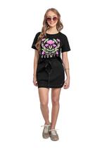 Blusa Juvenil com Puff Gloss