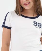 Blusa Juvenil Cropped Cotton Marisa Tam 10 a 16 Off Wh-15013