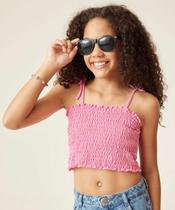 Blusa Juvenil Cropped Regata Lastex Marisa Tam 10 a 16-04084