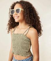 Blusa Juvenil Cropped Regata Lastex Marisa Tam 10 a 16-04086