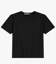 Blusa Juvenil Feminina em Malha Anarruga Minty Preto