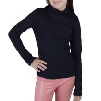 Blusa Juvenil Feminina Malwee ML Preta - 100012 Blusa Juvenil Feminina Malwee ML Preta - 100012