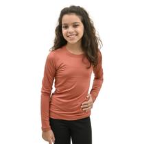 Blusa Juvenil Manga Longa Peluciada Dicors