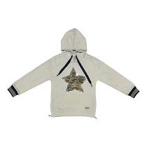 Blusa Juvenil Menina Estrela Com Capuz Blusa Juvenil Menina Estrela Com Capuz