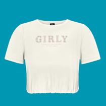 Blusa Juvenil Menina Hits Algodão Penteado c/ Detalhes Off Tamanho:18Cor:Igual da foto Blusa Juvenil Menina Hits Algodão Penteado c/ Detalhes Off Tamanho:18Cor:Igual da foto