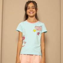Blusa Juvenil Mily Estrelas Verão