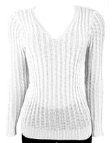 Blusa Katlen Tricot Canetran Decote V
