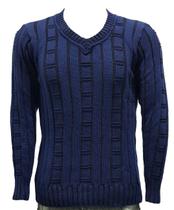 Blusa katlen Tricot masculina Waniseer decote V