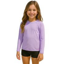 Blusa Kukiê Em Malha C/ Proteção UV 50+ Lilás Verão Blusa Kukiê Em Malha C/ Proteção UV 50+ Lilás Verão