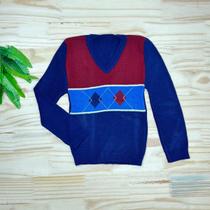 Blusa Lã Menino Suéter infantil - Sapekinha