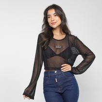 Blusa Labellamafia Cropped Manga Longa + Top Legacy 3 Feminina