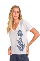 Blusa Lado Avesso Bordada Branco