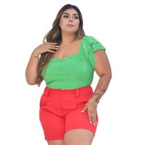 Blusa laise ciganinha plus size prática