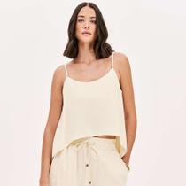Blusa Lança Perfume Alça Curta Pr26 Bege Feminino Blusa Lança Perfume Alça Curta Pr26 Bege Feminino
