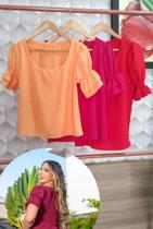 Blusa lastex na manga