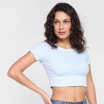 Blusa Lecimar Cropped Xadrez Feminina