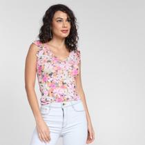 Blusa Lecimar Floral Feminina