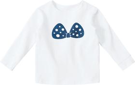 Blusa lilica ripilica branca bebê menina
