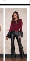 Blusa Linha Decote Cirre Menina Bonita 15853