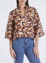 Blusa Linho Estampada - Forum - P