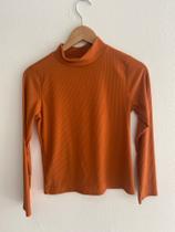 Blusa linho longa cor marrom TAM P Florence