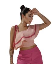 Blusa Linho Luxo Grife 36352 - M