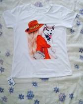 Blusa lisa feminina