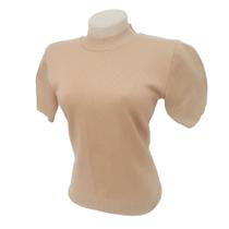 Blusa Lisa Manga Curta com Elastano