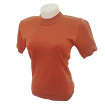 Blusa Lisa Manga Curta com Elastano