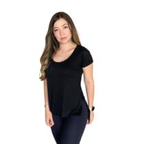 Blusa Long Line Com Manga sobre legging - Tapa Bumbum