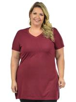 Blusa Longline Feminina Plus Size Longa LIsa Legging Tampa Bumbum