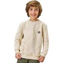 Blusa Luc.Boo Manga Longa Moletom Bege Inverno Blusa Luc.Boo Manga Longa Moletom Bege Inverno