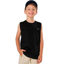 Blusa Luc.Boo Regata Em Meia Malha Preto Verão