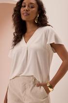 Blusa lunender manga curta c5050 Blusa lunender manga curta c5050