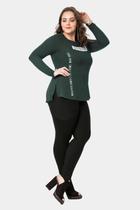 Blusa Lunender Plus Size Verde