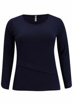 Blusa m/l Pau a Pique Básica Azul Marinho