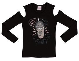 Blusa M.Longa Infantil Ciganinha em malhão Tricô Nº 4 Ao 10