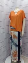 Blusa malha canelada com detalhe no decote .cor terra cota tam 48 Blusa malha canelada com detalhe no decote .cor terra cota tam 48