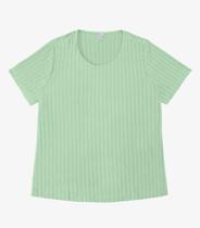 Blusa Malha Delicate Plus Infinita Cor Verde Blusa Malha Delicate Plus Infinita Cor Verde