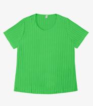 Blusa Malha Delicate Plus Infinita Cor Verde Blusa Malha Delicate Plus Infinita Cor Verde
