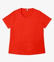 Blusa Malha Delicate Plus Infinita Cor Vermelho Blusa Malha Delicate Plus Infinita Cor Vermelho