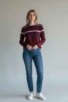Blusa Malha Listrada Plus Size