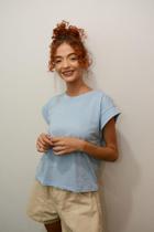 Blusa Malha Manga Muscle Blusa Malha Manga Muscle